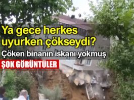 istanbul Sütlüce çöken bina iskanı yok video