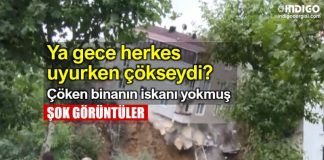 istanbul Sütlüce çöken bina iskanı yok video