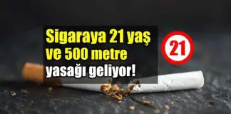 Sigara ve tütün ürünlerine 21 yaş ve 500 metre yasağı geliyor Sigara ve tütün ürünlerine 21 yaş ve 500 metre yasağı geliyor