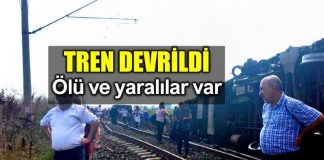 Tekirdağ Çorlu yakınlarında tren devrildi: Ölü ve yaralılar var