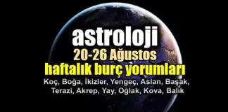 Astroloji: 20 – 26 Ağustos 2018 haftalık burç yorumları Astroloji: 20 - 26 Ağustos 2018 haftalık burç yorumları