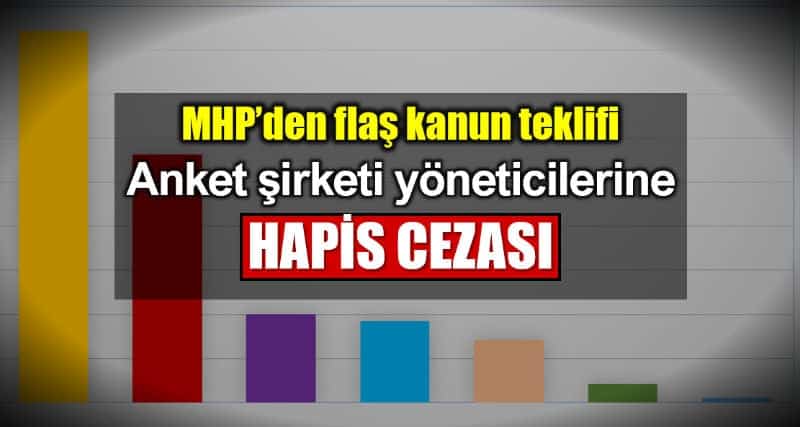 MHP kanun teklifi: Anket şirketi yöneticilerine hapis cezası