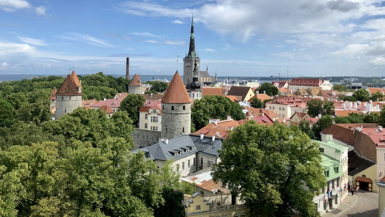 Estonya'nın başkenti Tallinn'den şehir manzarası
