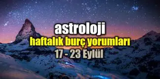 Astroloji: 17 – 23 Eylül 2018 haftalık burç yorumları Astroloji: 17 - 23 Eylül 2018 haftalık burç yorumları