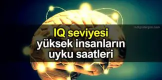 IQ seviyesi yüksek insanların uyku saatleri IQ seviyesi yüksek insanların uyku saatleri