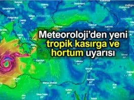 Meteoroloji tropik kasırga ve hortum uyarısı