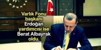 Türkiye Varlık Fonu yeni başkanı Erdoğan, yardımcısı berat Albayrak oldu
