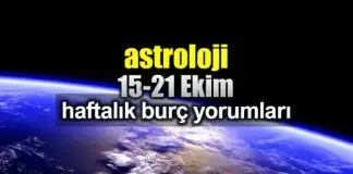 Astroloji: 15 – 21 Ekim 2018 haftalık burç yorumları Astroloji: 15 - 21 Ekim 2018 haftalık burç yorumları