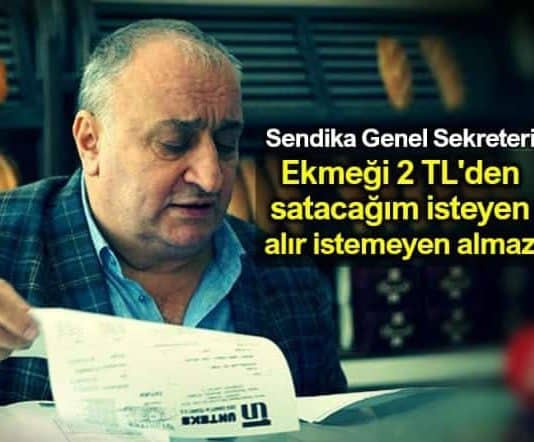 cihan kolivar Ekmeği 2 TL den satacağım isteyen alır istemeyen almaz!