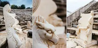 Metropolis Antik Kenti Grifonlu Soylu Koltuğu’na kavuştu Grifonlu Soylu Koltuğu