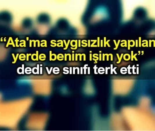 Antalya Kepez'de İmam Hatip Lisesinde Atatürk'e hakaret eden öğretmen