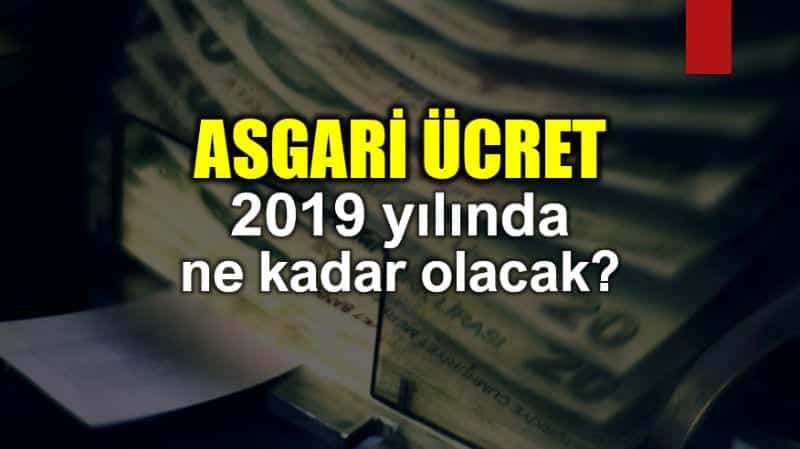 Asgari ücret Ocak 2019 ne kadar olacak?