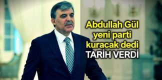 Abdullah Gül 55 milletvekiliyle parti kuracak dedi tarih verdi!