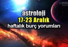 Astroloji: 17 – 23 Aralık 2018 haftalık burç yorumları Astroloji: 17 - 23 Aralık 2018 haftalık burç yorumları