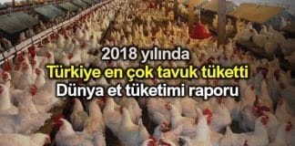 Türkiye 2018 yılında en çok tavuk eti tüketildi