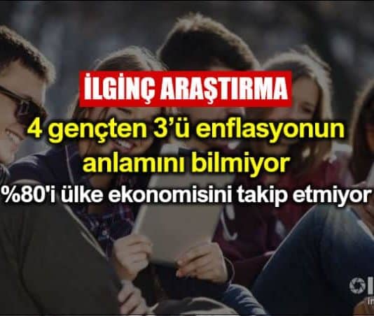 Türkiye'de gençlerin dörtte üçü enflasyonun anlamını bilmiyor