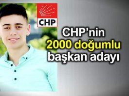CHP 2000 doğumlu belediye başkan adayı Bekir Yılan