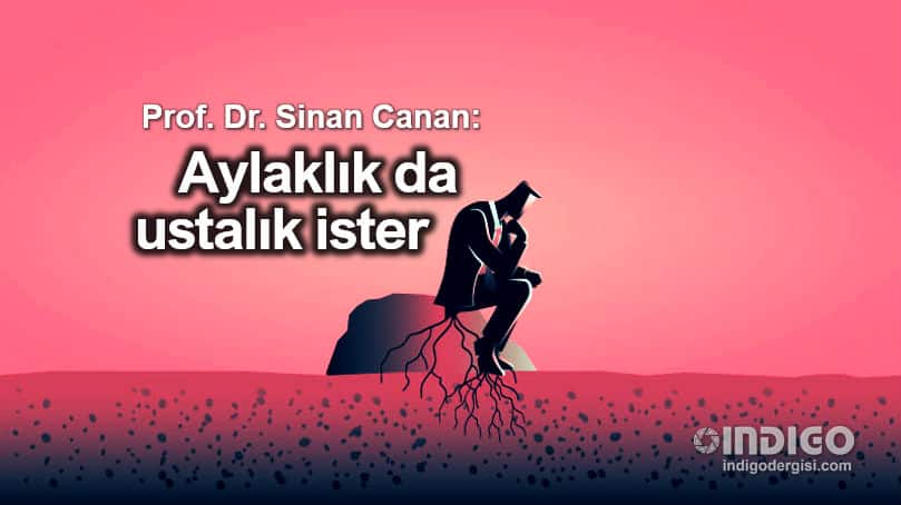 Prof. Dr. Sinan Canan: Aylaklık da ustalık ister!