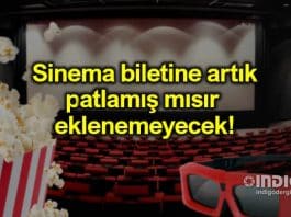 Sinema bileti ücretlerine mısır eklenemeyecek