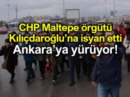 CHP Maltepe ilçe örgütü Ankara'ya yürüyor