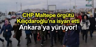 CHP Maltepe ilçe örgütü Ankara'ya yürüyor