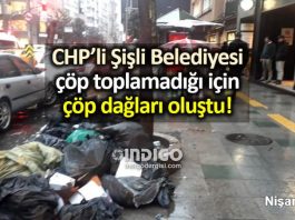 CHP'li Şişli Belediyesi çöp toplamadığı için çöp dağları oluştu