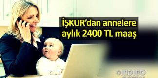 İŞKUR'dan annelere aylık 2 bin 420 lira çocuk bakım desteği!