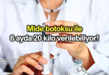 Mide botoksu yaptıranlar 6 ayda 20 kilo veriyor!