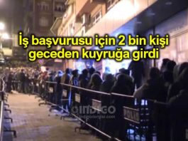 TTK iş başvurusu için 2 bin kişi geceden kuyruğa girdi