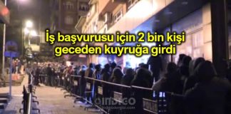 TTK iş başvurusu için 2 bin kişi geceden kuyruğa girdi
