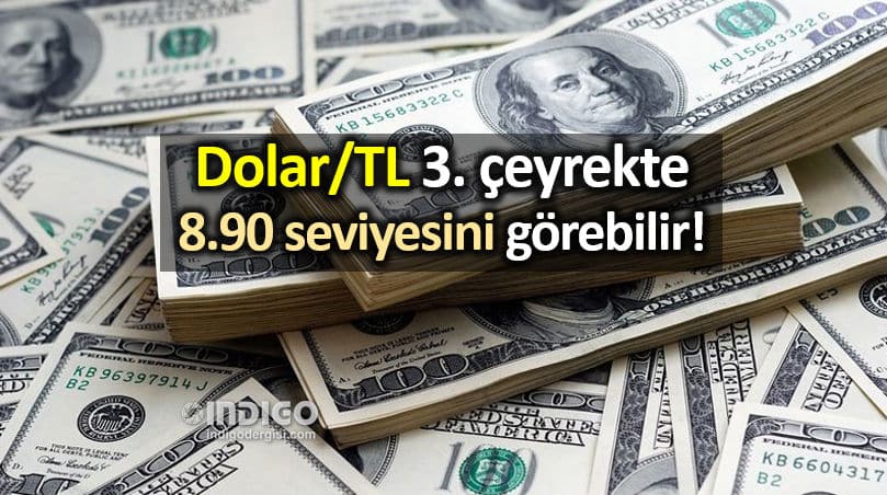 Dolar TL üçüncü çeyrekte 8.90 seviyesini görebilir!