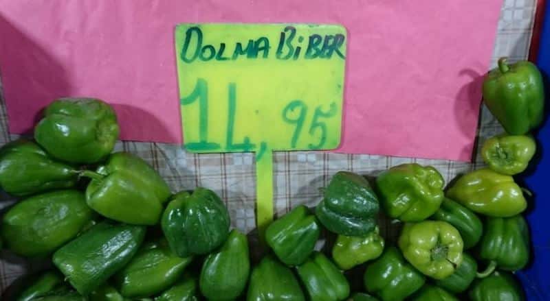 dolma biber kilosu fiyatı sebze fiyatları