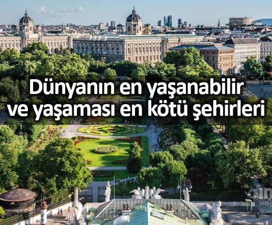 Dünyanın en yaşanabilir şehirleri: viyana birinci İstanbul 130. sırada