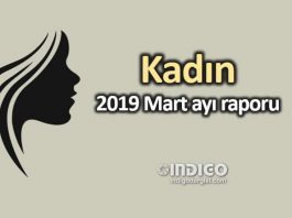Kadın: 2019 Mart ayı raporu