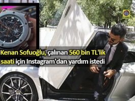 Kenan Sofuoğlu, çalınan 560 bin TL lik saati için Instagram yardım istedi