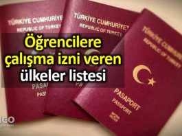 Öğrencilere çalışma izni veren ülkeler listesi