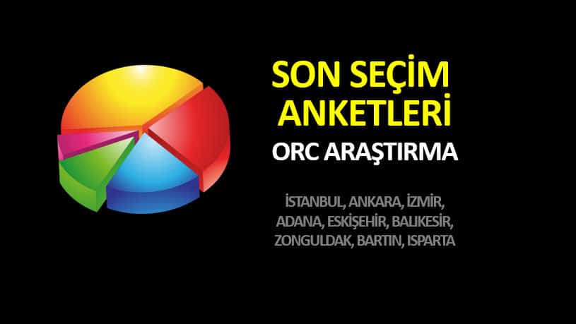Son seçim anketleri: İstanbul, Ankara, İzmir, Adana (ORC)