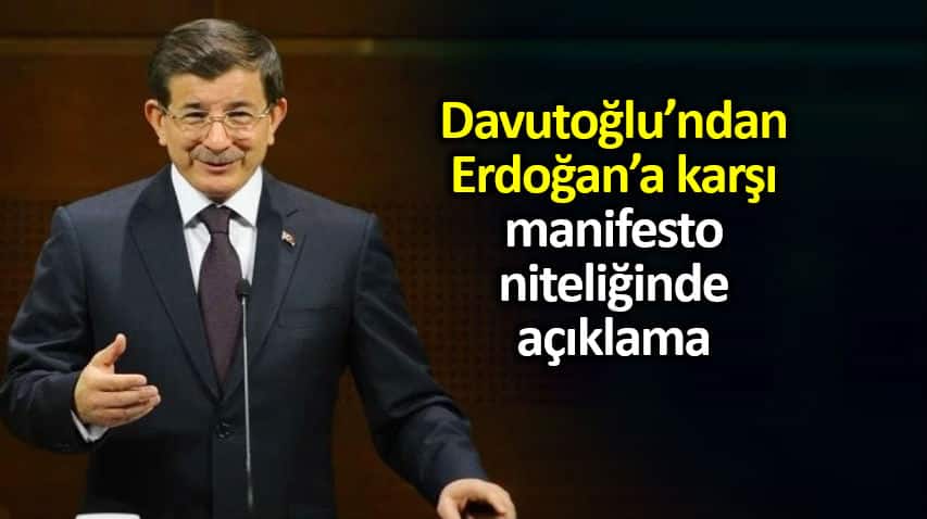 Ahmet Davutoğlu: erdoğan Cumhurbaşkanlığı toplumun yarısı ile kopuş yaşıyor