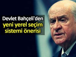 Devlet Bahçeli den yeni yerel seçim sistemi önerisi
