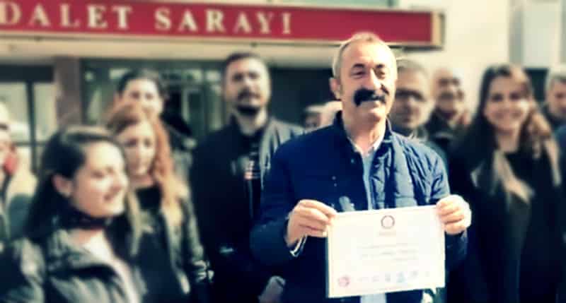 fatih mehmet Maçoğlu mazbatasını aldı; Tunceli Belediyesi nin borcunu açıkladı