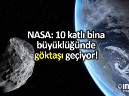 NASA: 10 katlı bina büyüklüğünde göktaşı geçiyor!