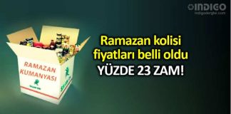 Ramazan kolisi fiyatları bu yıl yüzde 20 üstünde zamlandı!