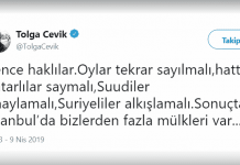Tolga Çevik: İstanbul'da oyları Katarlılar saysın, Suriyeliler onaylasın
