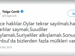 Tolga Çevik: İstanbul'da oyları Katarlılar saysın, Suriyeliler onaylasın