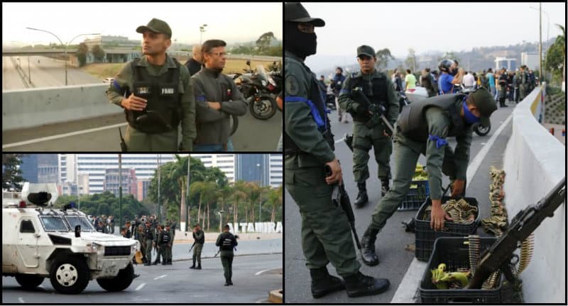 Venezuela darbe girişimi: Asker sokakta; Maduro açıklama yaptı