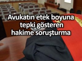 Avukatın etek boyuna tepki gösteren hakime soruşturma