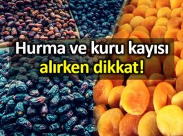 Hurma ve kuru kayısı küf aflatoksin kanser