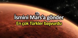 NASA 2020 Mars projesine en çok Türkler başvurdu!
