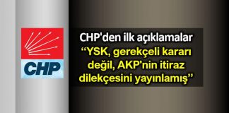 YSK gerekçeli kararı sonrası CHP'den ilk açıklamalar
