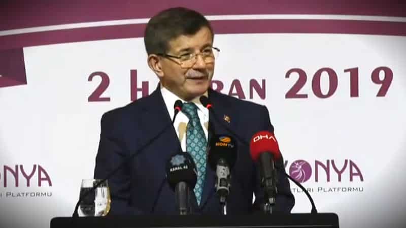 Ahmet Davutoğlu yeni partiye davet konuşması